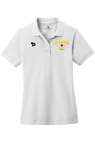 ALL AMERICAN Ladies Combed Ring Spun Pique Polo - DREAM DEFY DELIVER EDITION
