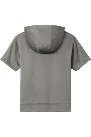 ROMA FC Youth Sport-Wick Fleece Short Sleeve Hooded Pullover