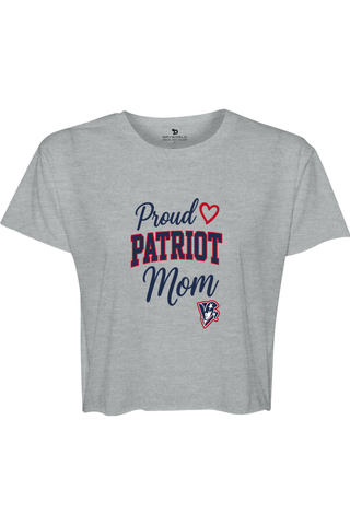 Beckman Patriots Festival Women's Cali Crop Lifestyle Patriot Mom Edition