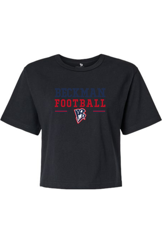 Beckman Patriots Women's Fine Jersey Boxy Tee - Lifestyle Beckman Football Edition