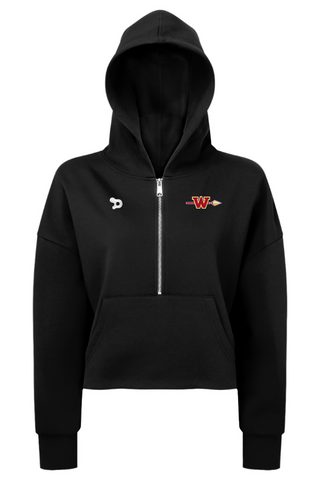 Woodbridge Warriors Ladies' Alice Half-Zip Hooded Sweatshirt