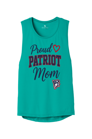 Beckman Patriots Women's Flowy Muscle Tank - Lifestyle Patriot Mom Edition