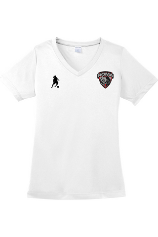 Roma FC Ladies PosiCharge Competitor V-Neck Tee