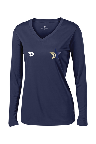 Change The Game Ladies PosiCharge Competitor Long Sleeve V-Neck Tee