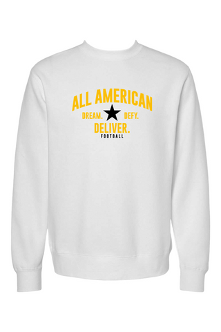 ALL AMERICAN Unisex ReFlex Fleece Crewneck Sweatshirt - DREAM DEFY DELIVER EDITION