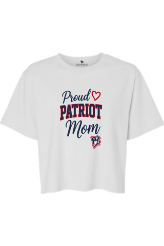 Beckman Patriots Women's Fine Jersey Boxy Tee - Lifestyle Patriot Mom Edition