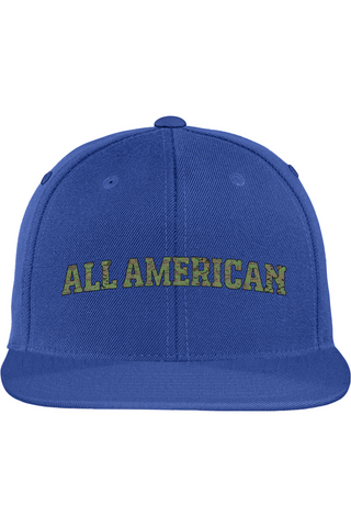 ALL AMERICAN Yupoong Flat Bill Snapback Cap - Lifestyle