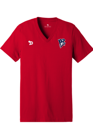 Beckman Patriots Unisex Jersey Short Sleeve V-Neck Tee