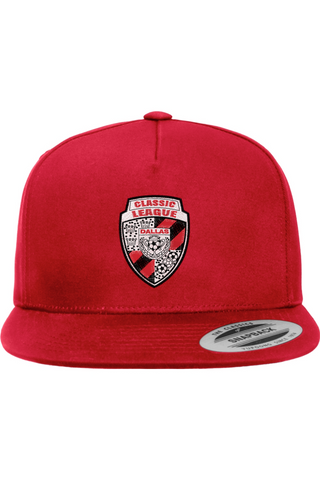Classic League Five-Panel Cotton Twill Snapback Cap