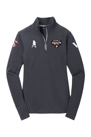 Senior Bowl Ladies Sport-Wick Textured 1/4-Zip Pullover - Training