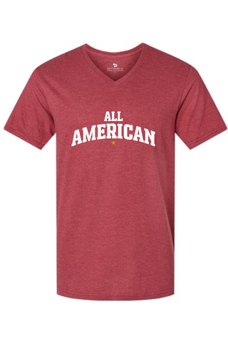 All American CVC V-Neck Tee - Lifestyle Beyond The Game Edition