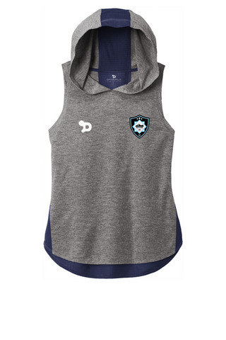 Skyline FC Ladies PosiCharge Tri-Blend Wicking Draft Hoodie Tank - Training