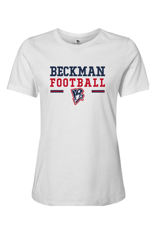 Beckman Patriots Women’s Relaxed Jersey Short Sleeve Tee - Lifestyle 2
