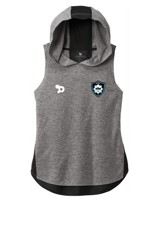 Skyline FC Ladies PosiCharge Tri-Blend Wicking Draft Hoodie Tank - Training