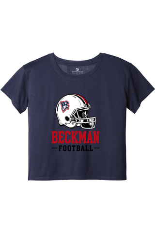 Beckman Patriots Ladies PosiCharge® Draft Crop Tee - Lifestyle 3