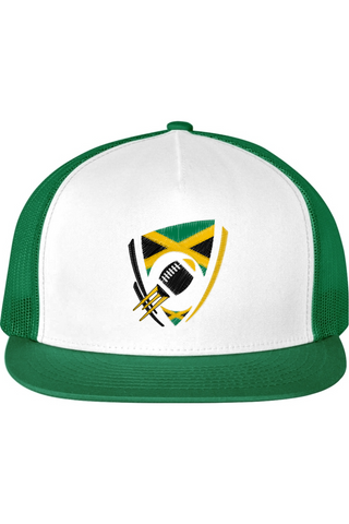 Flag Football Jamaica Classics Flat Bill Trucker Cap