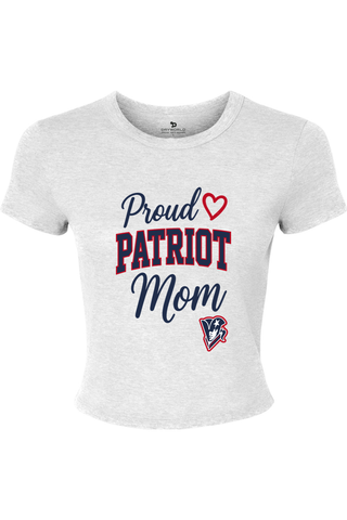 Beckman Patriots Women's Micro Rib Baby Tee - Lifestyle 1