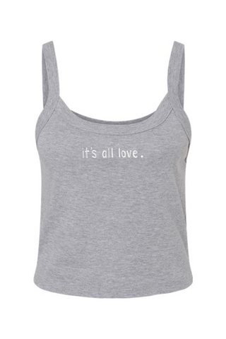 It's All Love Micro Rib Spaghetti Strap Tank