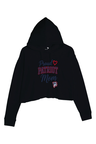 Beckman Patriots Ladies' Cropped Fleece Hoodie - Lifestyle 1