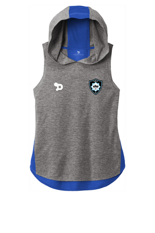 Skyline FC Ladies PosiCharge Tri-Blend Wicking Draft Hoodie Tank - Training