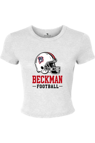 Beckman Patriots Women's Micro Rib Baby Tee - Lifestyle 3
