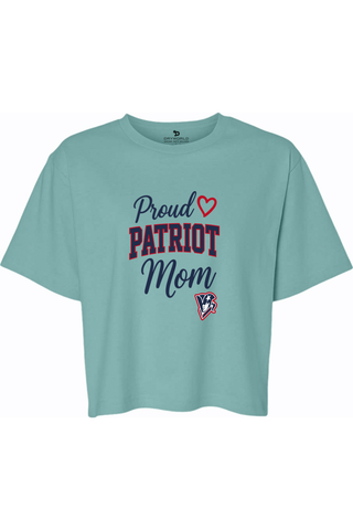 Beckman Patriots Women's Fine Jersey Boxy Tee - Lifestyle Patriot Mom Edition