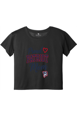 Beckman Patriots Ladies PosiCharge® Draft Crop Tee - Lifestyle 1