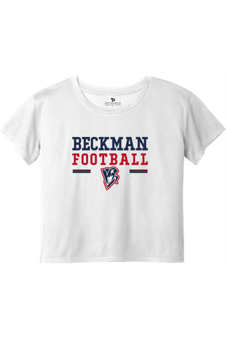 Beckman Patriots Ladies PosiCharge® Draft Crop Tee - Lifestyle 2