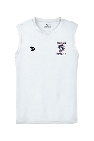 Beckman Football Sleeveless PosiCharge Competitor Tee