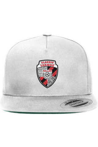 Classic League Five-Panel Cotton Twill Snapback Cap