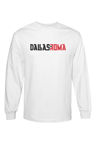 Roma FC Unisex Heavyweight Cotton Long Sleeve T-Shirt