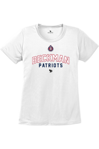 Beckman Patriots Girls Flag Football Ladies PosiCharge Competitor Tee