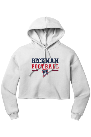 Beckman Patriots Women’s Sponge Fleece Cropped Fleece Hoodie - Lifestyle 2