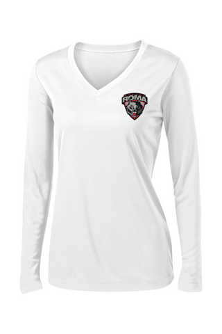 Roma FC Ladies PosiCharge Competitor Long Sleeve V-Neck Tee