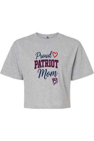 Beckman Patriots Women's Fine Jersey Boxy Tee - Lifestyle Patriot Mom Edition