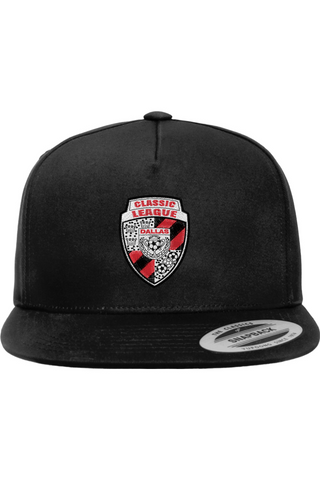 Classic League Five-Panel Cotton Twill Snapback Cap