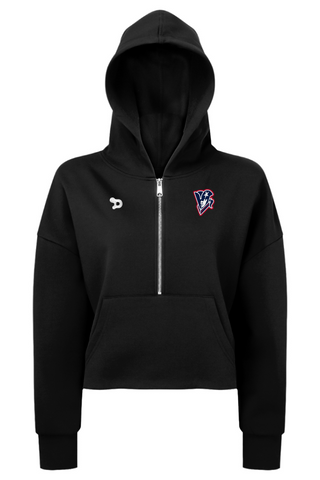 Beckman Patriots Ladies' Alice Half-Zip Hooded Sweatshirt