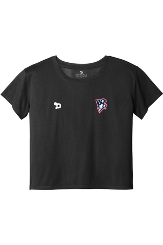Beckman Patriots Ladies PosiCharge® Draft Crop Tee