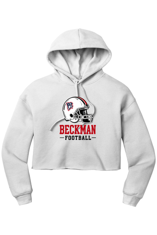 Beckman Patriots Women’s Sponge Fleece Cropped Fleece Hoodie - Lifestyle 3