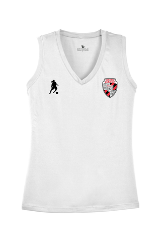 Classic League Ladies Sleeveless PosiCharge Competitor V-Neck Tee