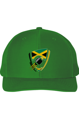 Flag Football Jamaica Snapback Trucker Cap
