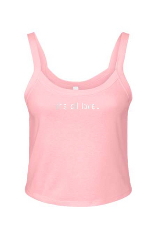 It's All Love Micro Rib Spaghetti Strap Tank