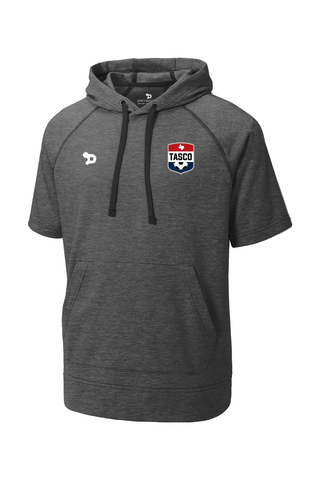 TASCO PosiCharge Tri-Blend Wicking Fleece Short Sleeve Hooded Pullover - Training