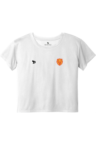 Woodbridge Warriors  Ladies PosiCharge® Draft Crop Tee - Lifestyle