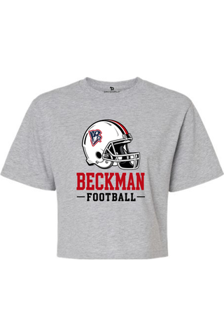 Beckman Patriots Women's Fine Jersey Boxy Tee - Lifestyle Helmet Pride Edition