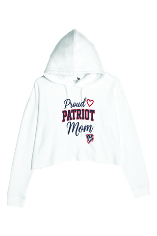 Beckman Patriots Ladies' Cropped Fleece Hoodie - Lifestyle 1
