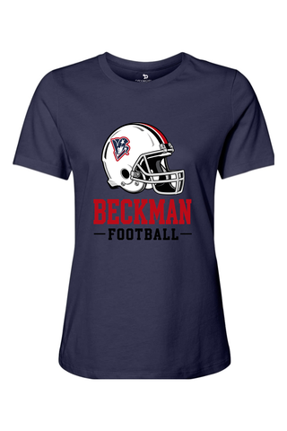 Beckman Patriots Women’s Relaxed Jersey Short Sleeve Tee - Lifestyle Helmet Pride Edition