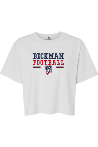 Beckman Patriots Women's Fine Jersey Boxy Tee - Lifestyle Beckman Football Edition