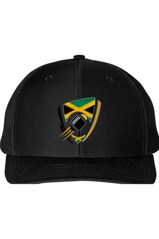 Flag Football Jamaica Snapback Trucker Cap
