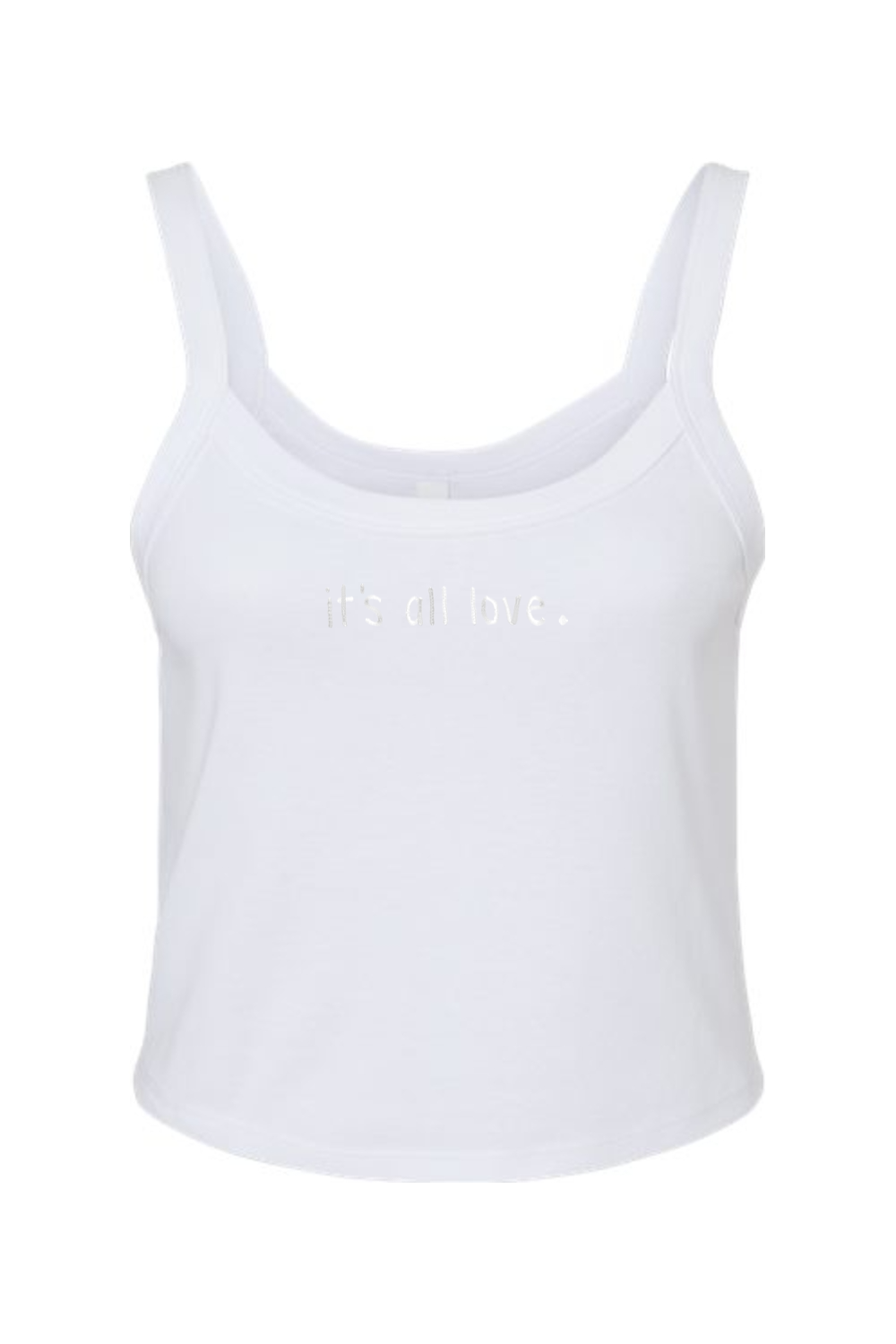 It's All Love Micro Rib Spaghetti Strap Tank